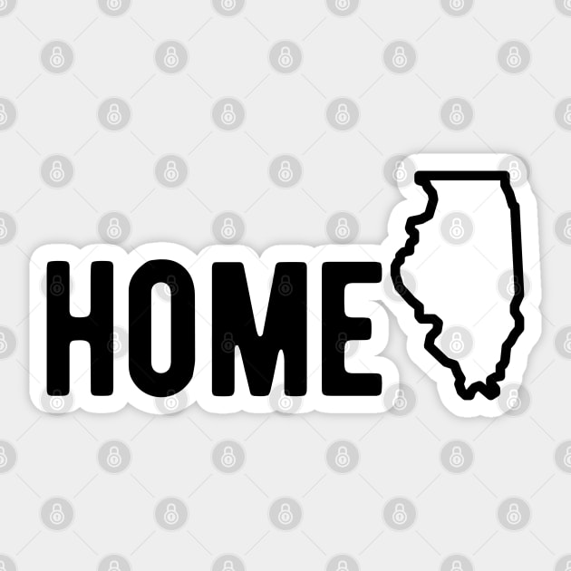 Illinois HOME Sticker by blueduckstuff